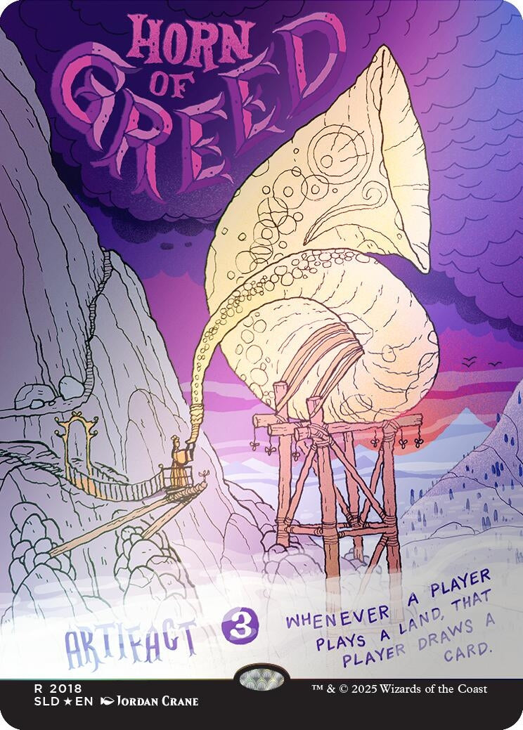 Image for Horn of Greed (Rainbow Foil) (Secret Lair Drop Series) (2018) - Magic: The Gathering