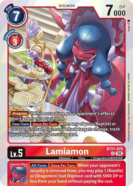 Image for Lamiamon (BT21) (BT21-025 R) - Digimon Card Game