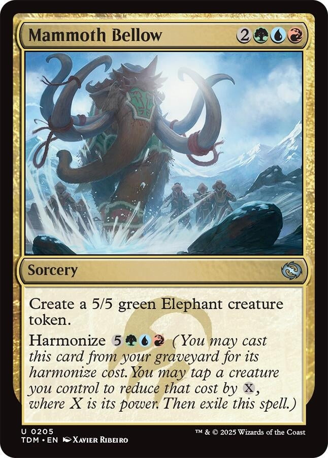 Image for Mammoth Bellow (Tarkir: Dragonstorm) (205) - Magic: The Gathering