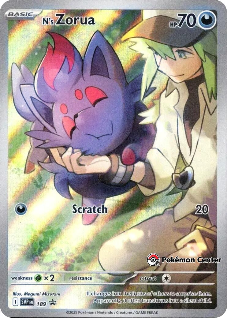Image for N's Zorua - 189 (Pokemon Center Exclusive) (SV: Scarlet & Violet Promo Cards) (189) - Pokemon