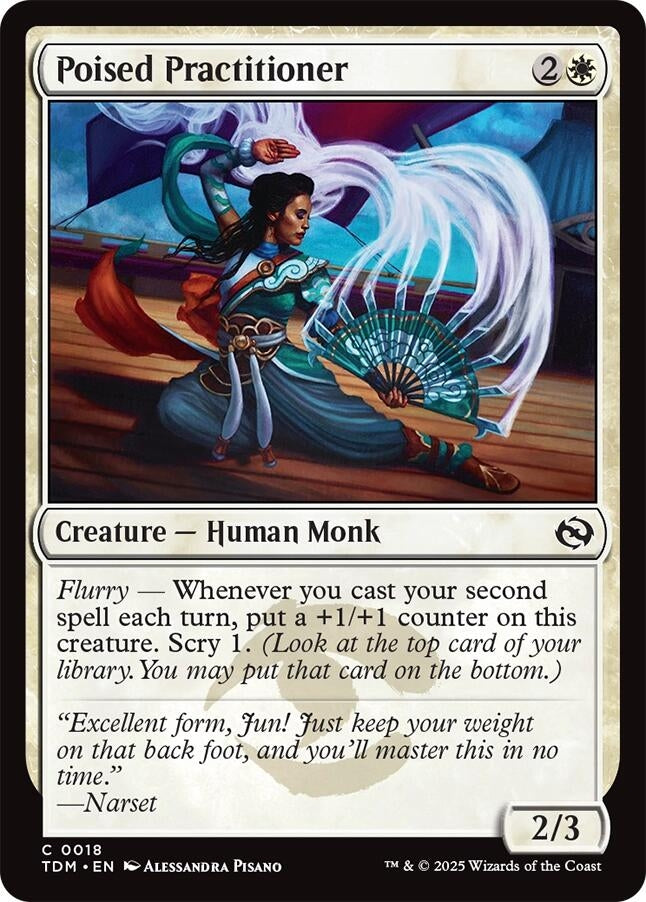 Image for Poised Practitioner (Tarkir: Dragonstorm) (18) - Magic: The Gathering