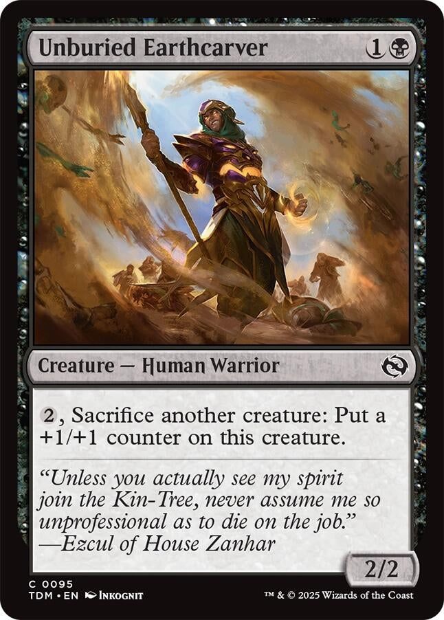 Image for Unburied Earthcarver (Tarkir: Dragonstorm) (95) - Magic: The Gathering
