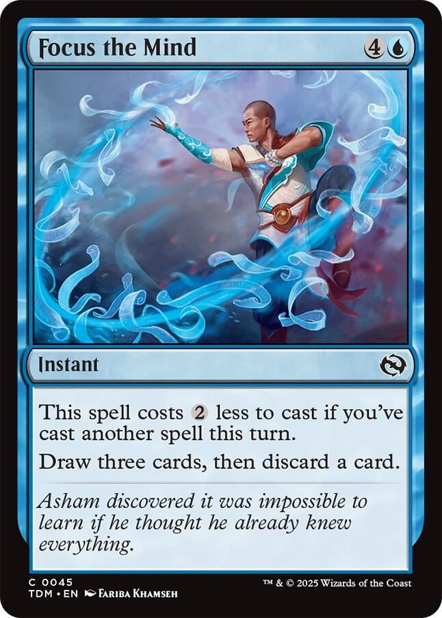 Image for Focus the Mind (Tarkir: Dragonstorm) (45) - Magic: The Gathering
