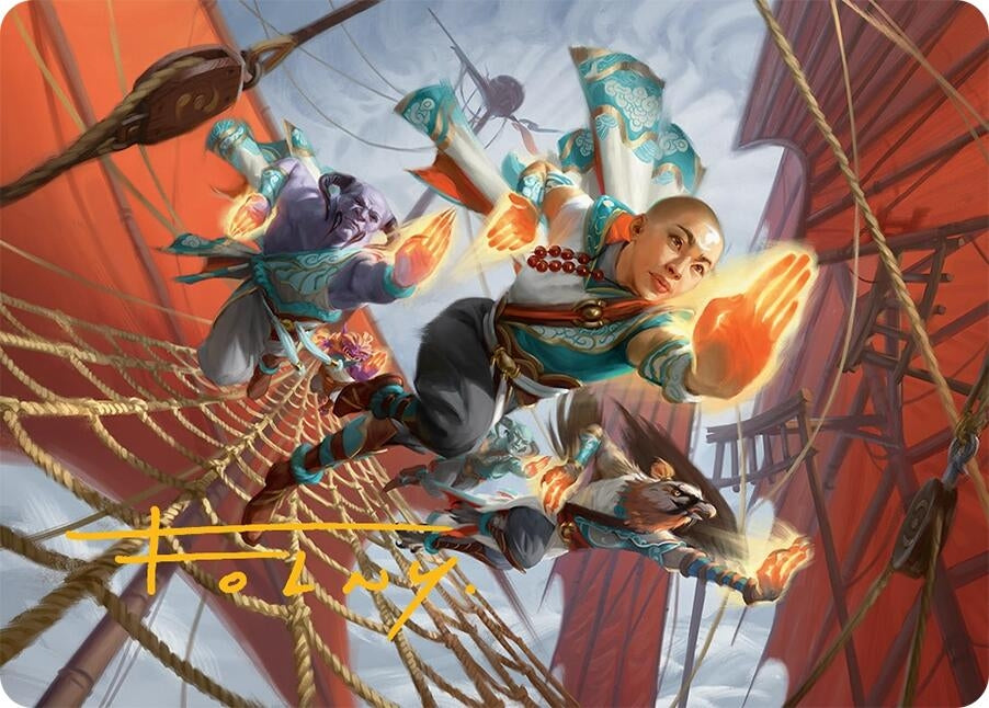 Image for Aligned Heart Art Card (52/54) (Gold-Stamped Signature) (Art Series: Tarkir: Dragonstorm) (52) - Magic: The Gathering