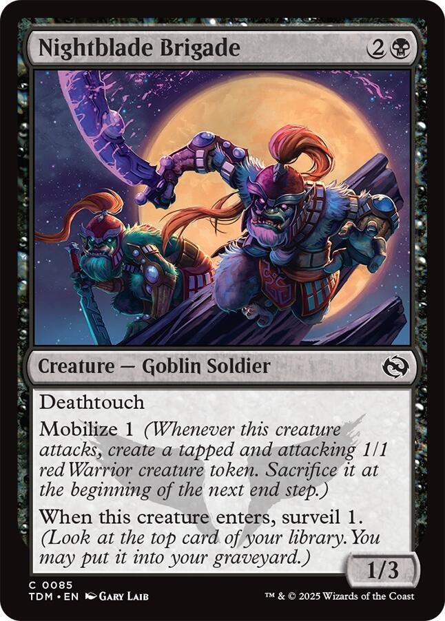 Image for Nightblade Brigade (Tarkir: Dragonstorm) (85) - Magic: The Gathering