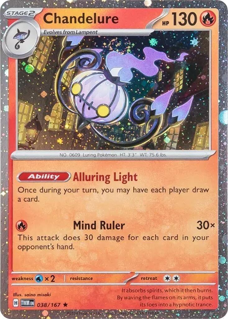 Image for Chandelure - 38/167 (Cosmos Holo) (Miscellaneous Cards & Products) (038/167) - Pokemon