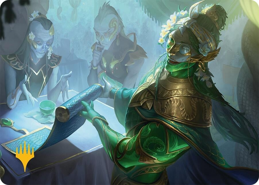 Image for Sibsig Appraiser Art Card (8/54) (Gold-Stamped Planeswalker Symbol) (Art Series: Tarkir: Dragonstorm) (8) - Magic: The Gathering