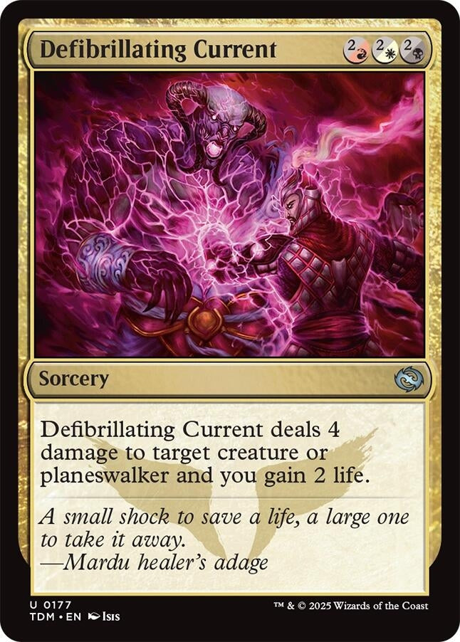 Image for Defibrillating Current (Tarkir: Dragonstorm) (177) - Magic: The Gathering