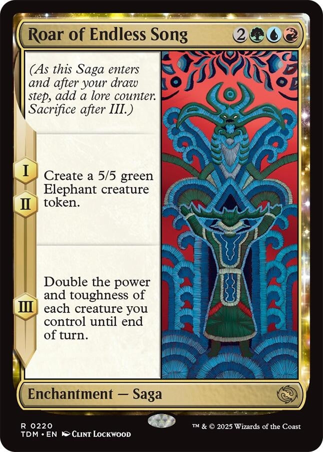 Image for Roar of Endless Song (Tarkir: Dragonstorm) (220) - Magic: The Gathering