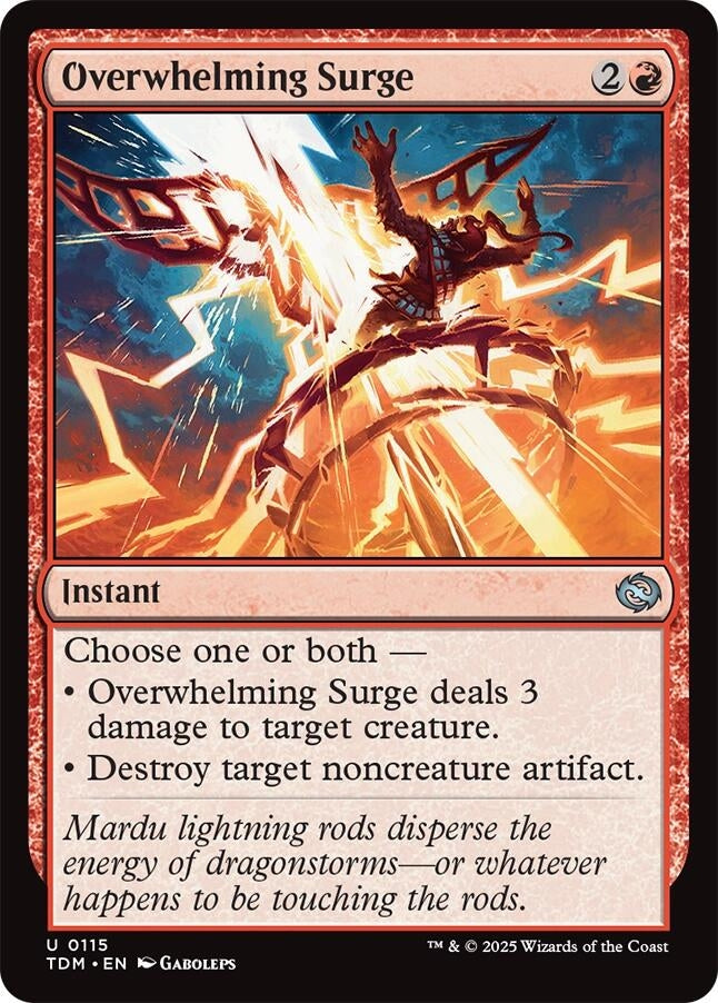 Image for Overwhelming Surge (Tarkir: Dragonstorm) (115) - Magic: The Gathering
