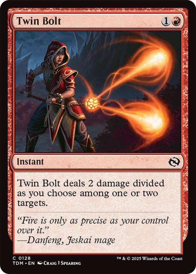 Image for Twin Bolt (Tarkir: Dragonstorm) (128) - Magic: The Gathering