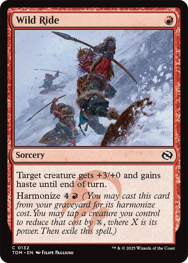 Image for Wild Ride (Tarkir: Dragonstorm) (132) - Magic: The Gathering