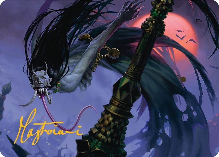 Image for Qarsi Revenant Art Card (12/54) (Gold-Stamped Signature) (Art Series: Tarkir: Dragonstorm) (12) - Magic: The Gathering