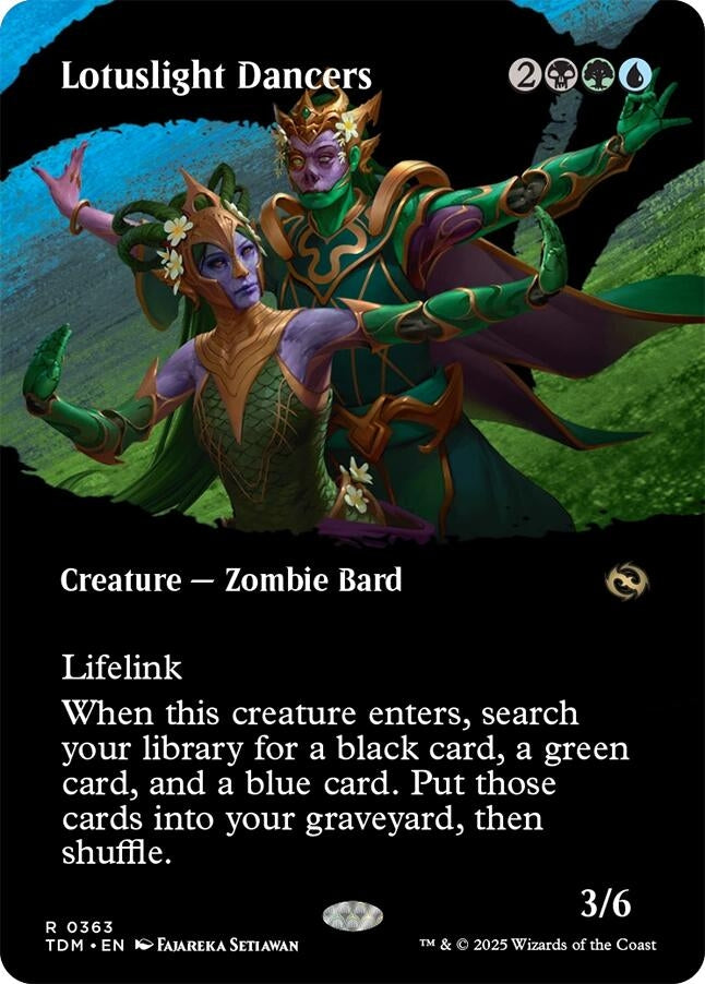 Image for Lotuslight Dancers (Borderless) (Tarkir: Dragonstorm) (363) - Magic: The Gathering