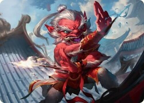 Image for Devoted Duelist Art Card (15/54) (Art Series: Tarkir: Dragonstorm) (15) - Magic: The Gathering