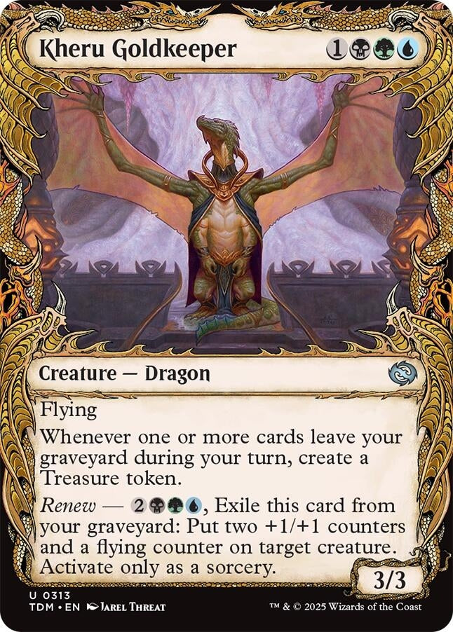 Image for Kheru Goldkeeper (Showcase) (Tarkir: Dragonstorm) (313) - Magic: The Gathering