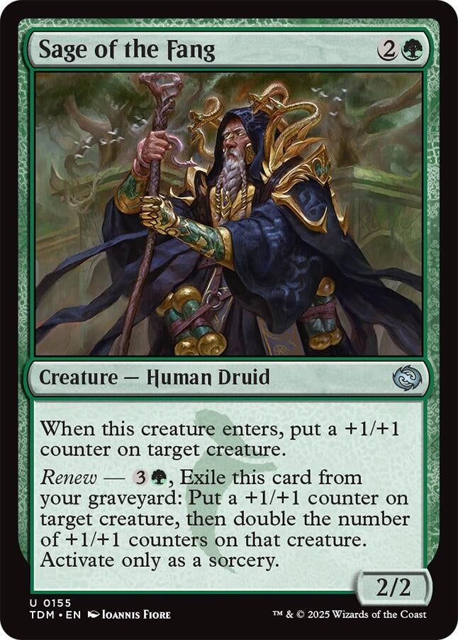 Image for Sage of the Fang (Tarkir: Dragonstorm) (155) - Magic: The Gathering