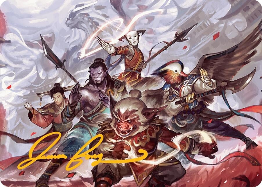 Image for Will of the Jeskai Art Card (54/54) (Gold-Stamped Signature) (Art Series: Tarkir: Dragonstorm) (54) - Magic: The Gathering