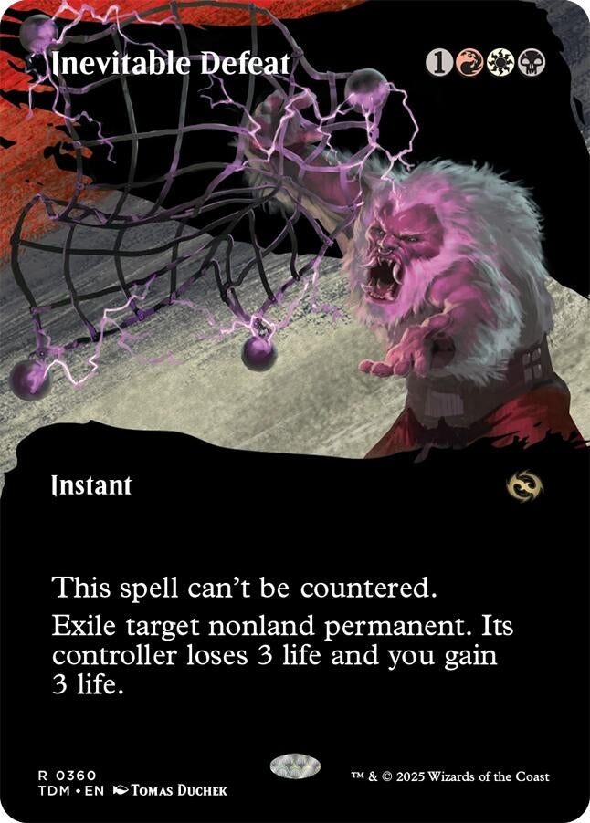 Image for Inevitable Defeat (Borderless) (Tarkir: Dragonstorm) (360) - Magic: The Gathering