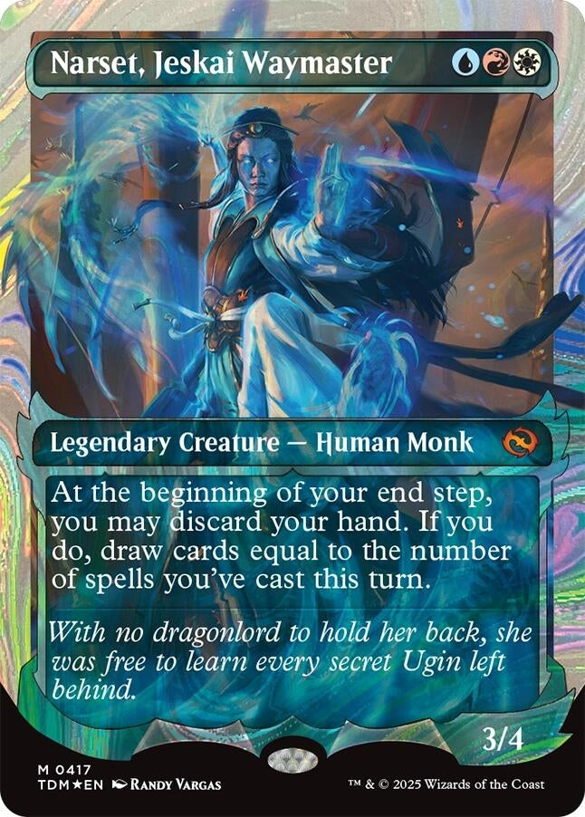 Image for Narset, Jeskai Waymaster (Showcase) (Halo Foil) (Tarkir: Dragonstorm) (417) - Magic: The Gathering