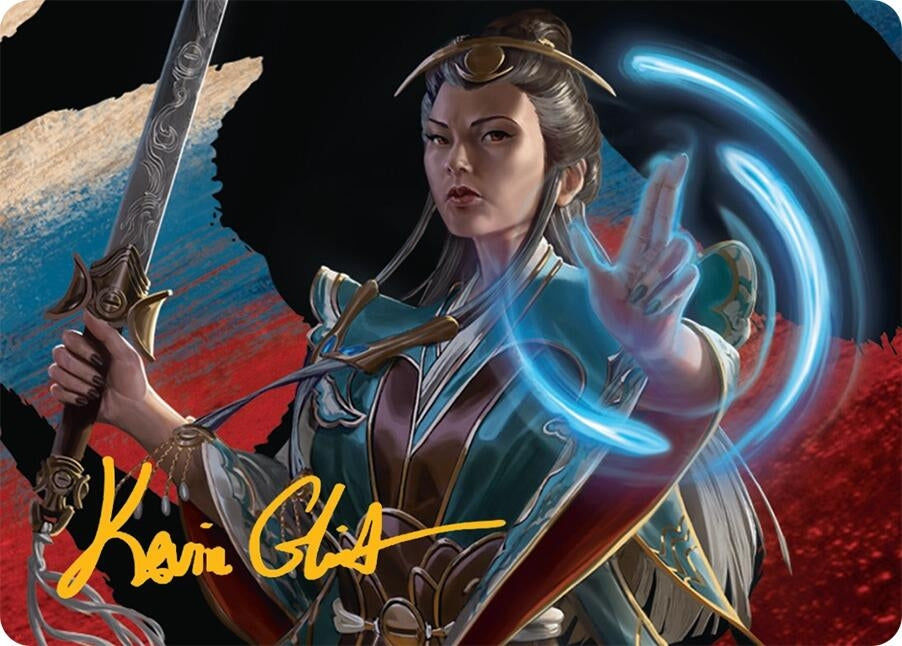 Image for Narset, Jeskai Waymaster Art Card (44/54) (Gold-Stamped Signature) (Art Series: Tarkir: Dragonstorm) (44) - Magic: The Gathering