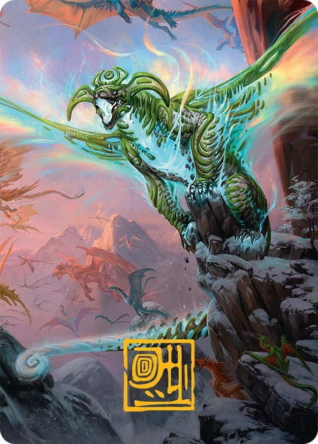 Image for Ureni of the Unwritten Art Card (51/54) (Gold-Stamped Signature) (Art Series: Tarkir: Dragonstorm) (51) - Magic: The Gathering