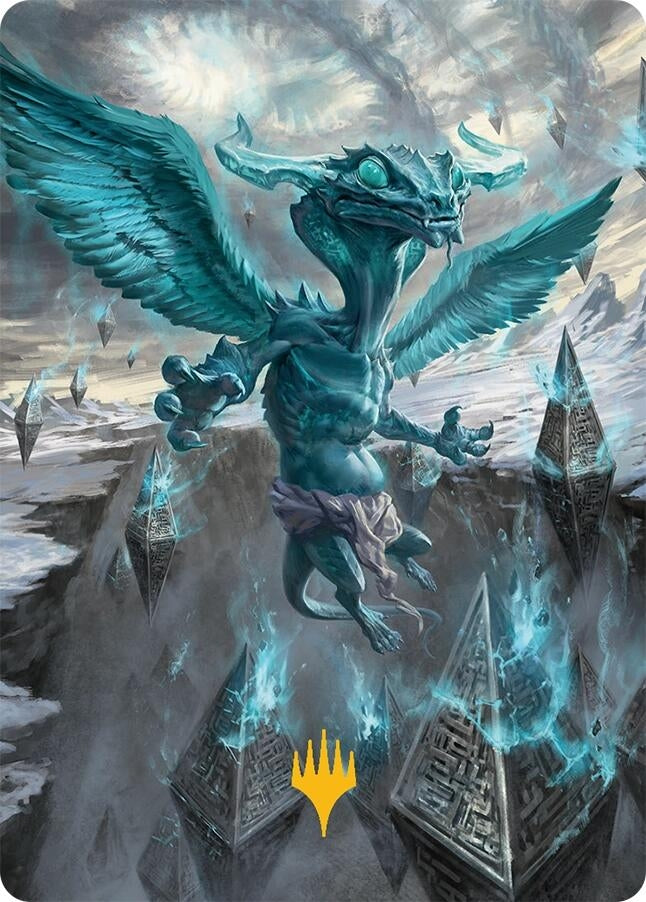 Image for Ugin, Eye of the Storms Art Card (47/54) (Gold-Stamped Planeswalker Symbol) (Art Series: Tarkir: Dragonstorm) (47) - Magic: The Gathering