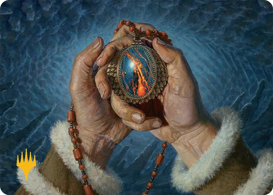 Image for Mox Jasper Art Card (28/54) (Gold-Stamped Planeswalker Symbol) (Art Series: Tarkir: Dragonstorm) (28) - Magic: The Gathering