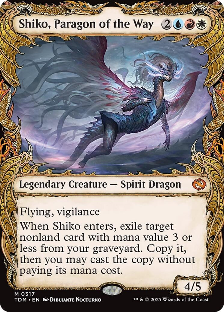 Image for Shiko, Paragon of the Way (Showcase) (Tarkir: Dragonstorm) (317) - Magic: The Gathering