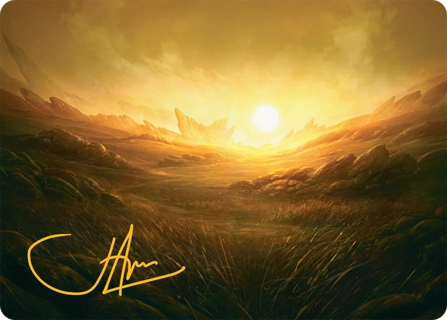 Image for Plains Art Card (31/54) (Gold-Stamped Signature) (Art Series: Tarkir: Dragonstorm) (31) - Magic: The Gathering