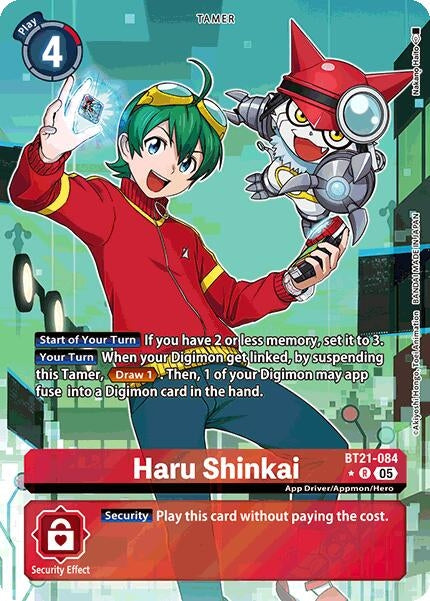 Image for Haru Shinkai (Alternate Art) (BT21) (BT21-084 R) - Digimon Card Game