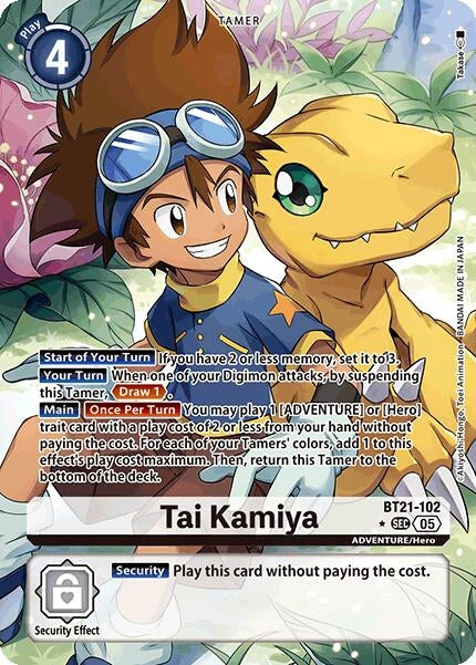 Image for Tai Kamiya (Alternate Art) (BT21) (BT21-102 SEC) - Digimon Card Game