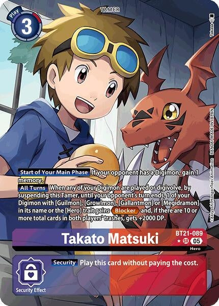 Image for Takato Matsuki (Alternate Art) (BT21) (BT21-089 SR) - Digimon Card Game