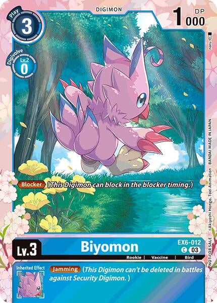 Image for Biyomon (Regulation Battle Vol. 1) (EX06) (EX6-012 C) - Digimon Card Game