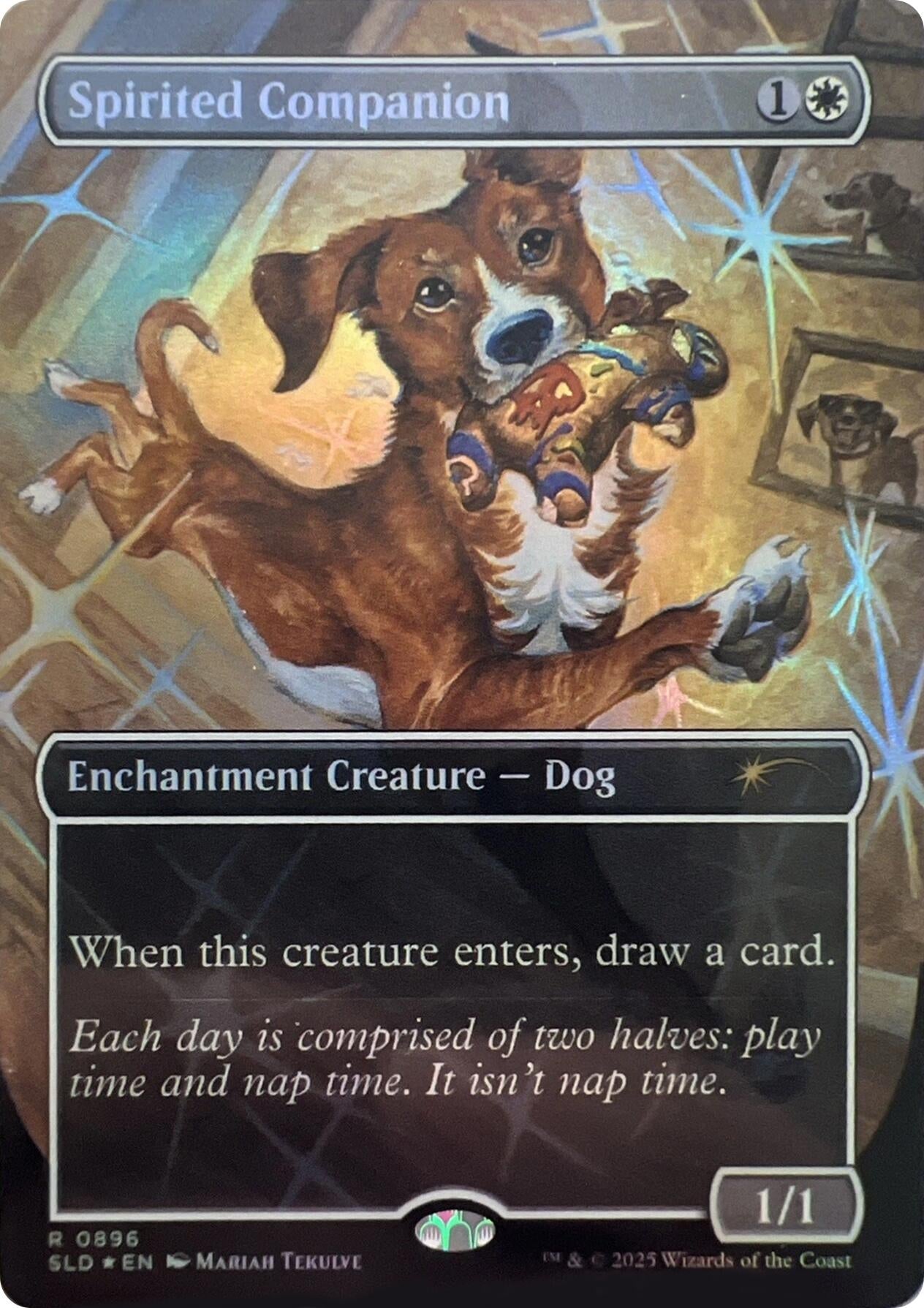 Image for Spirited Companion (0896) (Rainbow Foil) (Secret Lair Drop Series) (896) - Magic: The Gathering