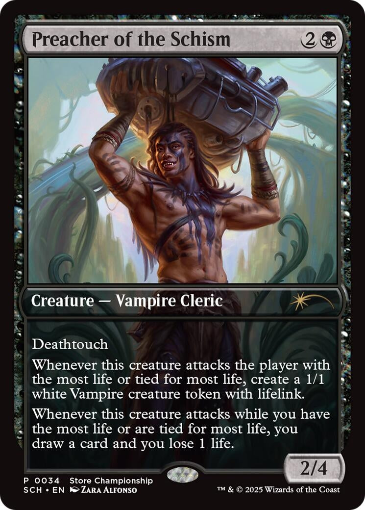 Image for Preacher of the Schism (Game Day & Store Championship Promos) (34) - Magic: The Gathering