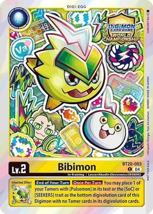 Image for Bibimon (Regionals 25-26 Champion Card Set Season 1) (BT19-20) (BT20-003 C) - Digimon Card Game