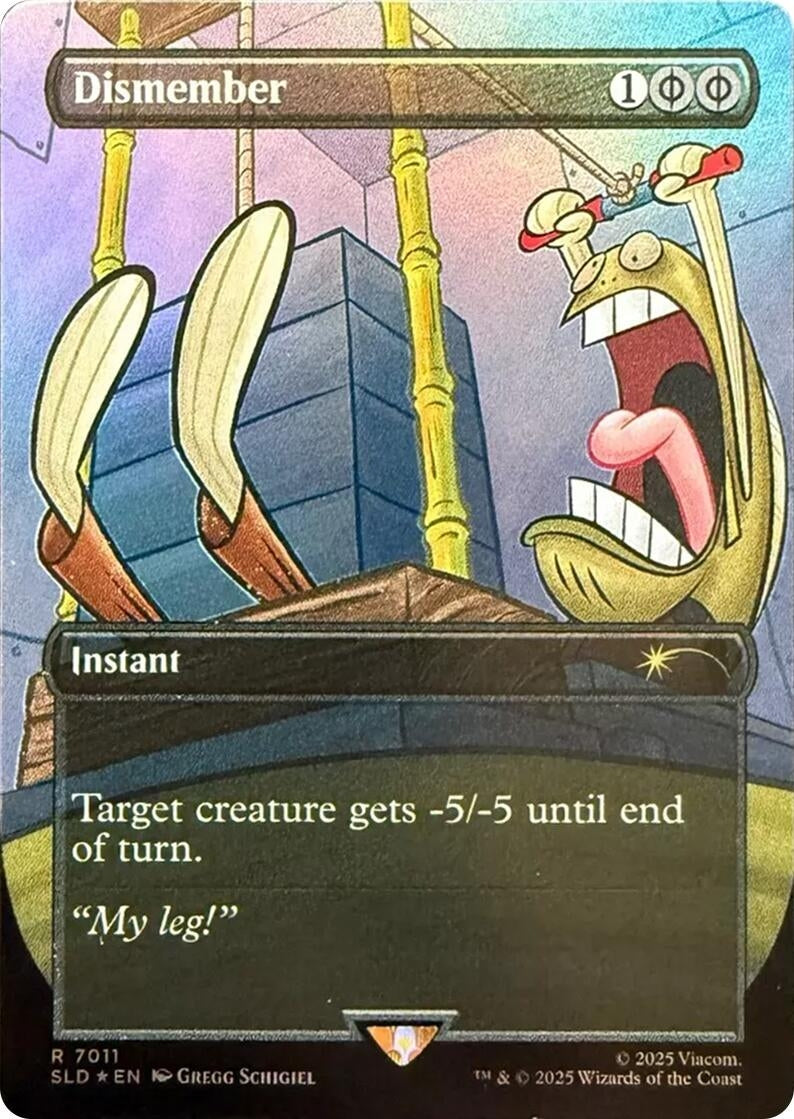 Image for Dismember (7011) (Rainbow Foil) (Secret Lair Drop Series) (7011) - Magic: The Gathering