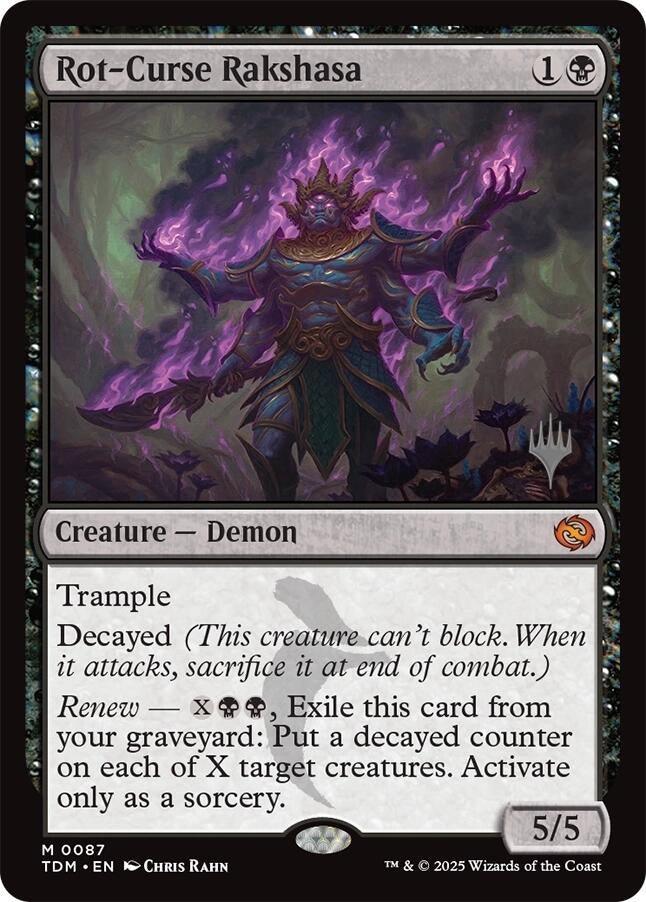 Image for Rot-Curse Rakshasa (Promo Pack: Tarkir: Dragonstorm) (87) - Magic: The Gathering