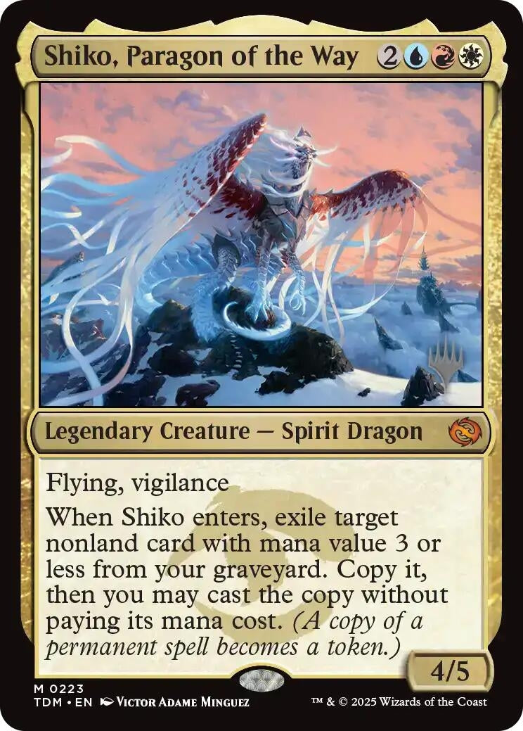 Image for Shiko, Paragon of the Way (Promo Pack: Tarkir: Dragonstorm) (223) - Magic: The Gathering