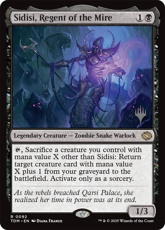 Image for Sidisi, Regent of the Mire (Promo Pack: Tarkir: Dragonstorm) (92) - Magic: The Gathering
