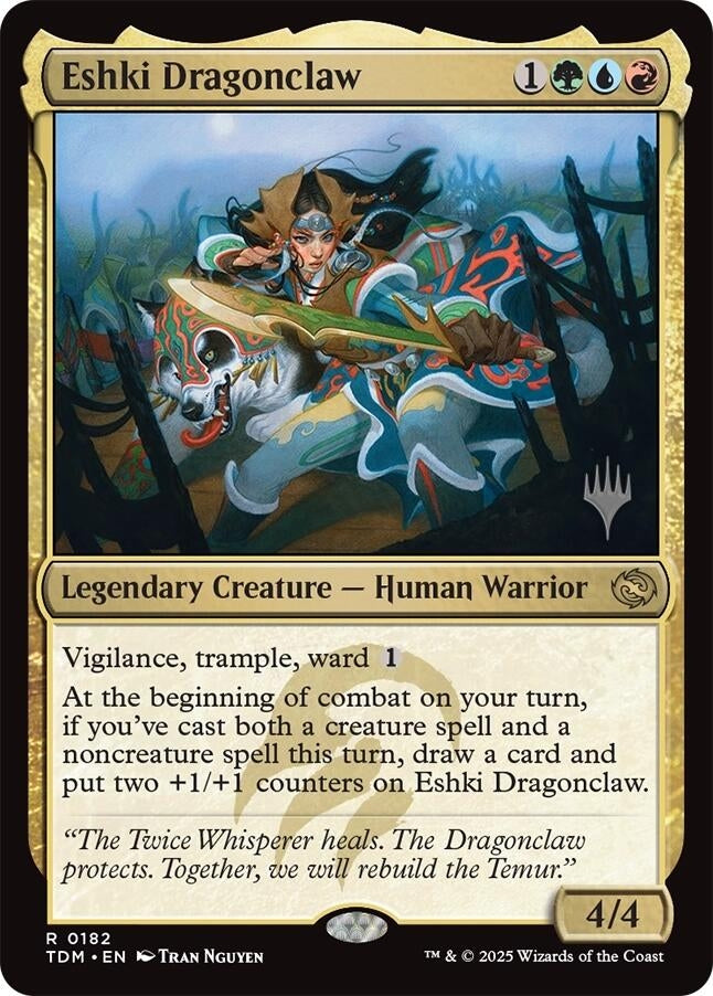 Image for Eshki Dragonclaw (Promo Pack: Tarkir: Dragonstorm) (182) - Magic: The Gathering