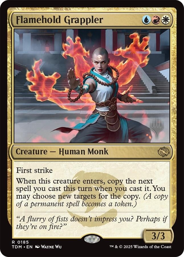 Image for Flamehold Grappler (Promo Pack: Tarkir: Dragonstorm) (185) - Magic: The Gathering