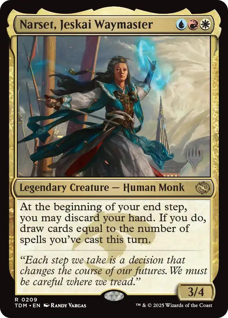 Image for Narset, Jeskai Waymaster (Promo Pack: Tarkir: Dragonstorm) (209) - Magic: The Gathering
