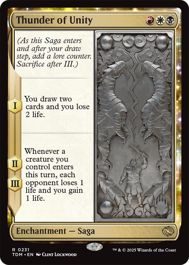 Image for Thunder of Unity (Promo Pack: Tarkir: Dragonstorm) (231) - Magic: The Gathering