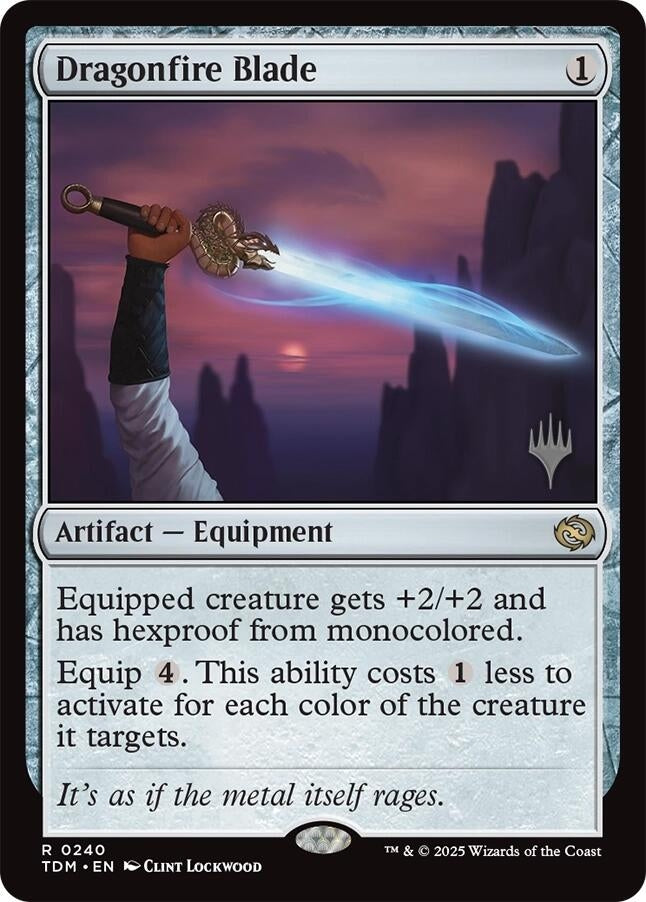 Image for Dragonfire Blade (Promo Pack: Tarkir: Dragonstorm) (240) - Magic: The Gathering