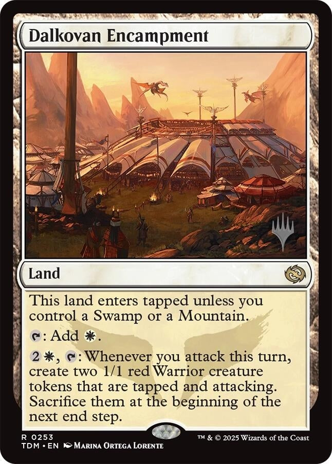 Image for Dalkovan Encampment (Promo Pack: Tarkir: Dragonstorm) (253) - Magic: The Gathering