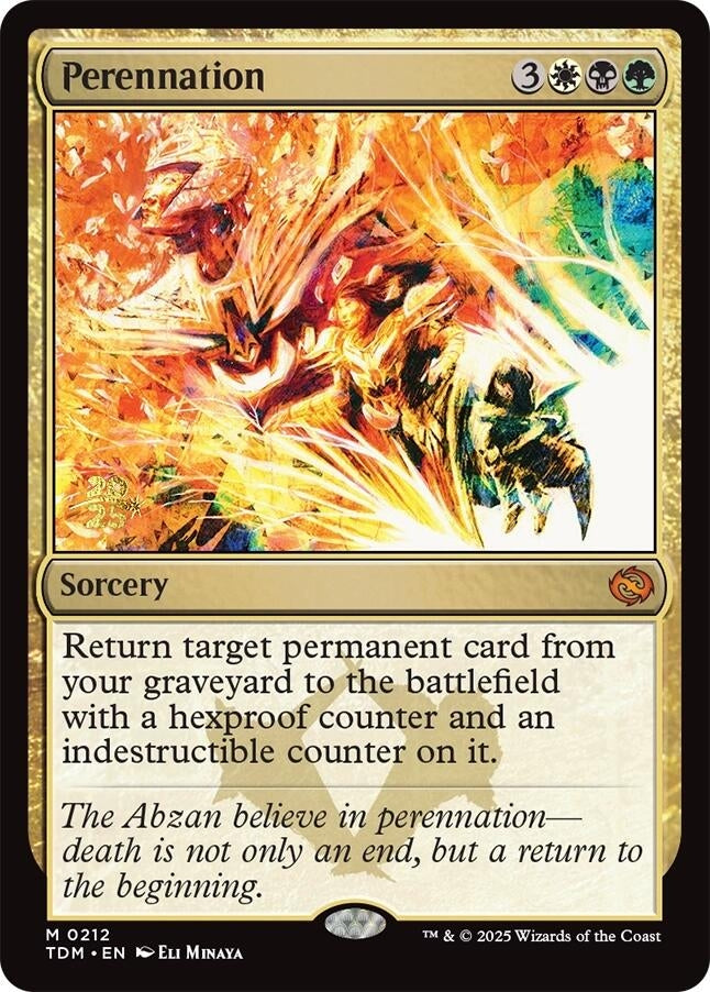 Image for Perennation (Prerelease Cards) (212) - Magic: The Gathering