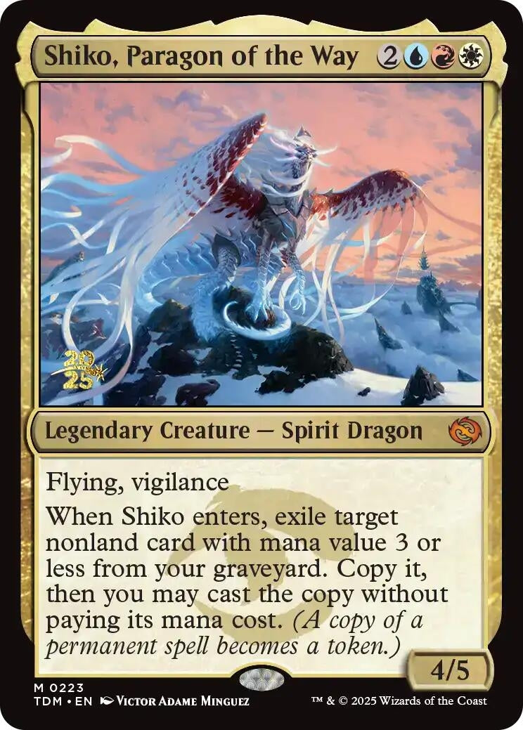 Image for Shiko, Paragon of the Way (Prerelease Cards) (223) - Magic: The Gathering