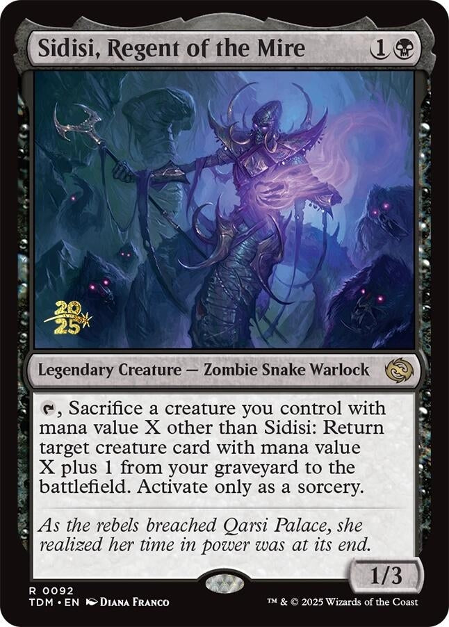 Image for Sidisi, Regent of the Mire (Prerelease Cards) (92) - Magic: The Gathering